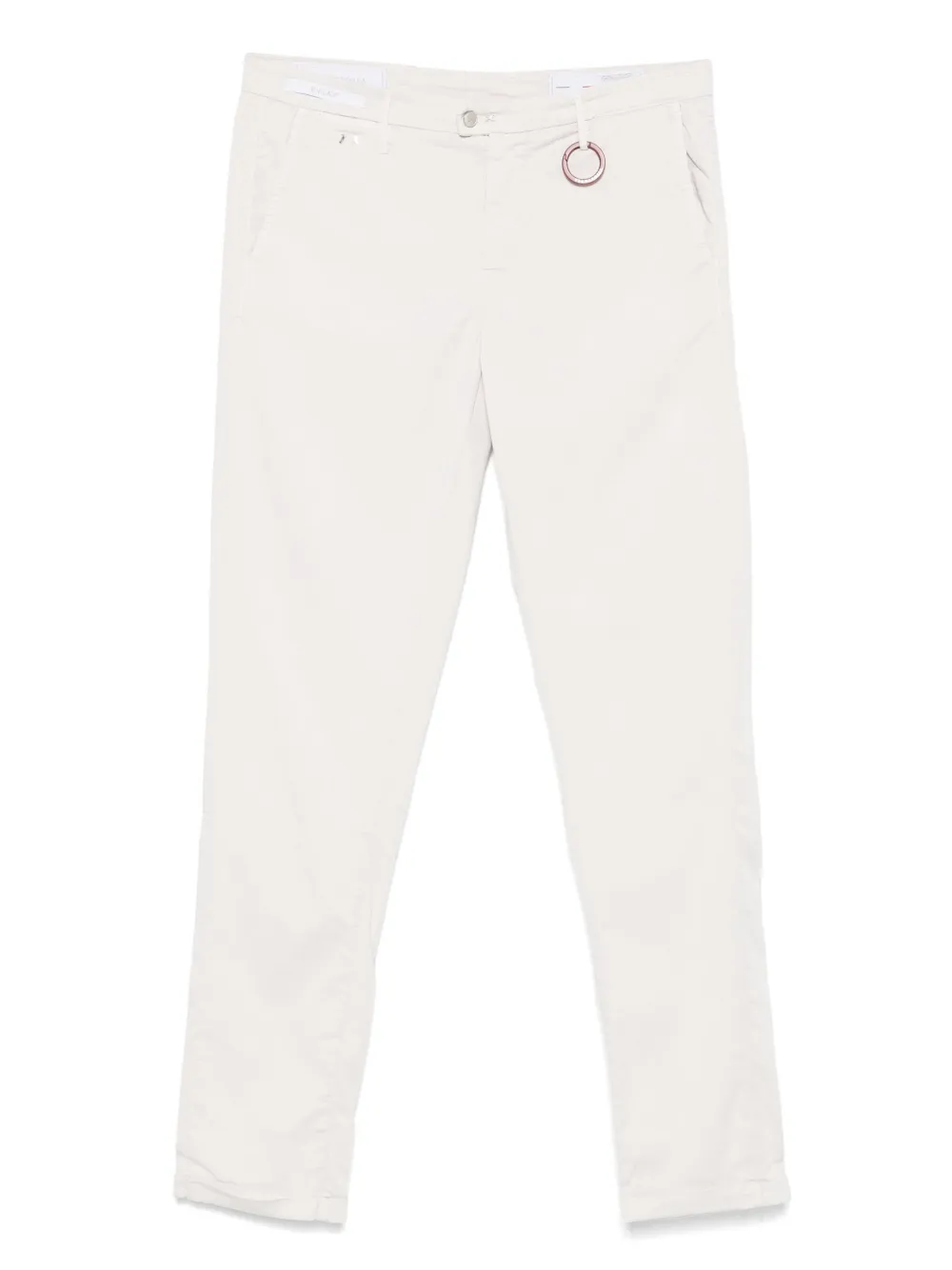 Sartoria Tramarossa logo-patch trousers | Neutrals | Image 1