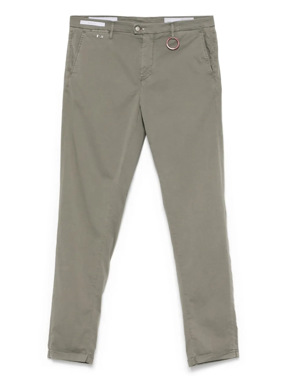 Sartoria Tramarossa logo-patch trousers | Green | Image 1