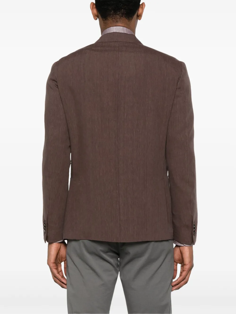 Corneliani Blazer met enkele rij knopen Bruin