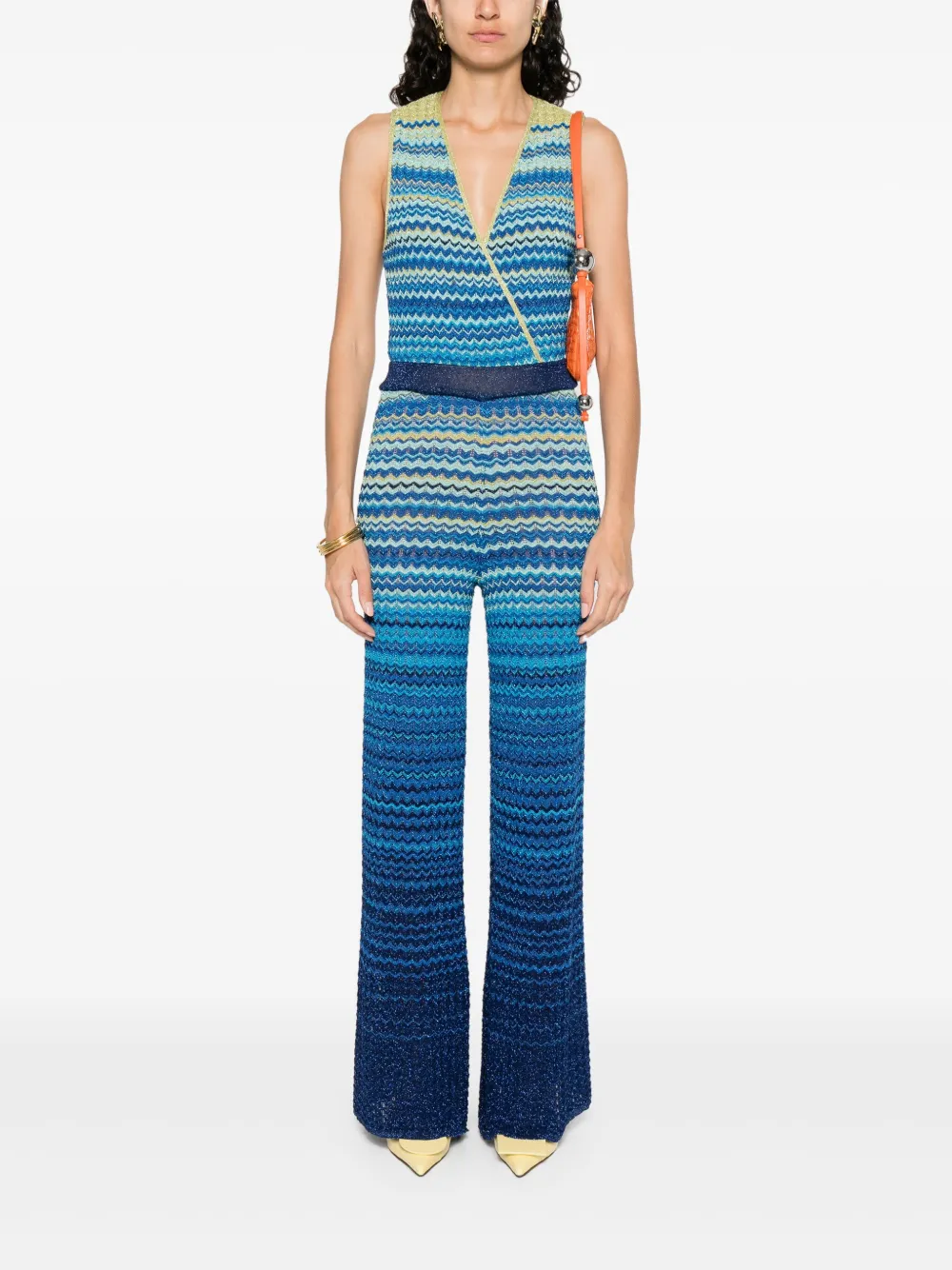 Akep Gehaakte jumpsuit met kleurverloop - Blauw
