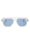 Akoni navigator-frame sunglasses - White