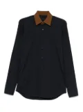 Prada Pre-Owned 2020s contrasting-collar shirt - Blue