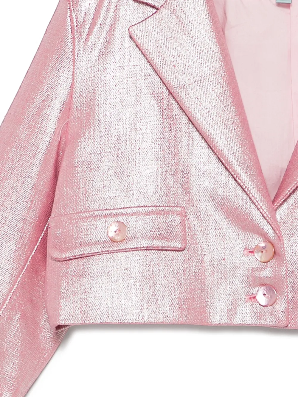 alapage Blazer met metallic afwerking Roze