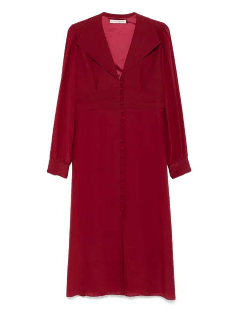 Alessandra Rich polka-dot collar dress