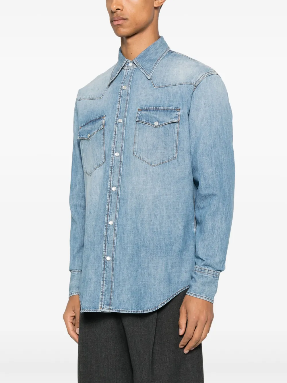 Husbands Denim rok Blauw