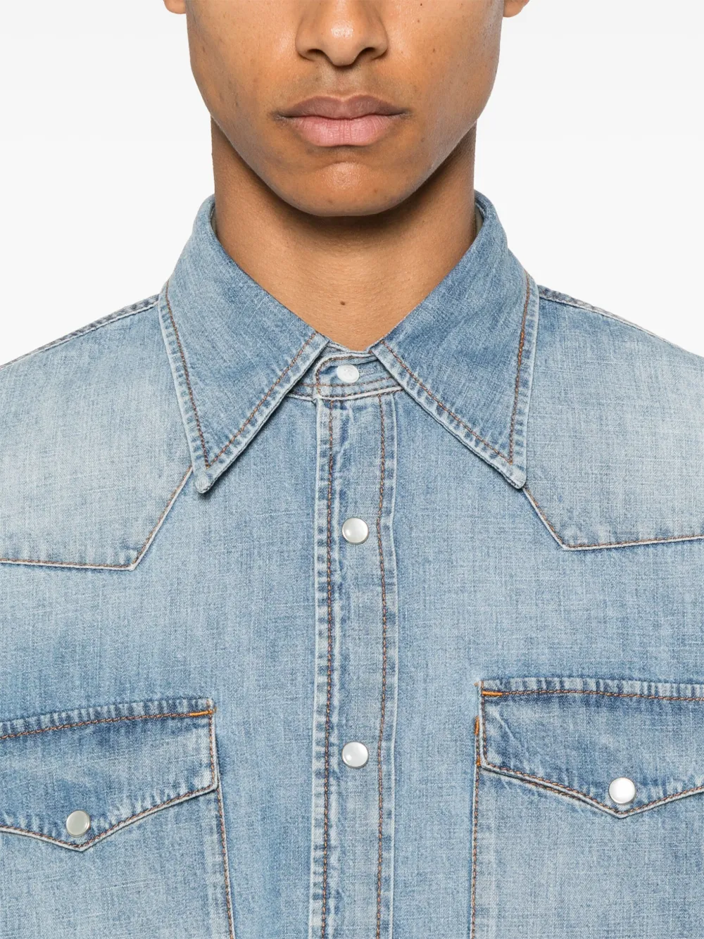 Husbands Denim rok Blauw