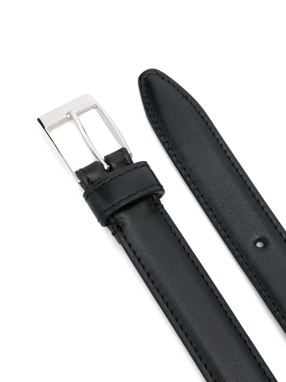 Husbands Leren riem - Zwart