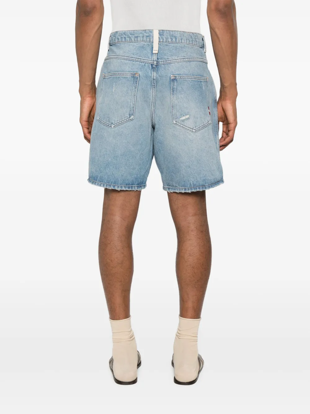 AMISH Bernie denim shorts Blauw
