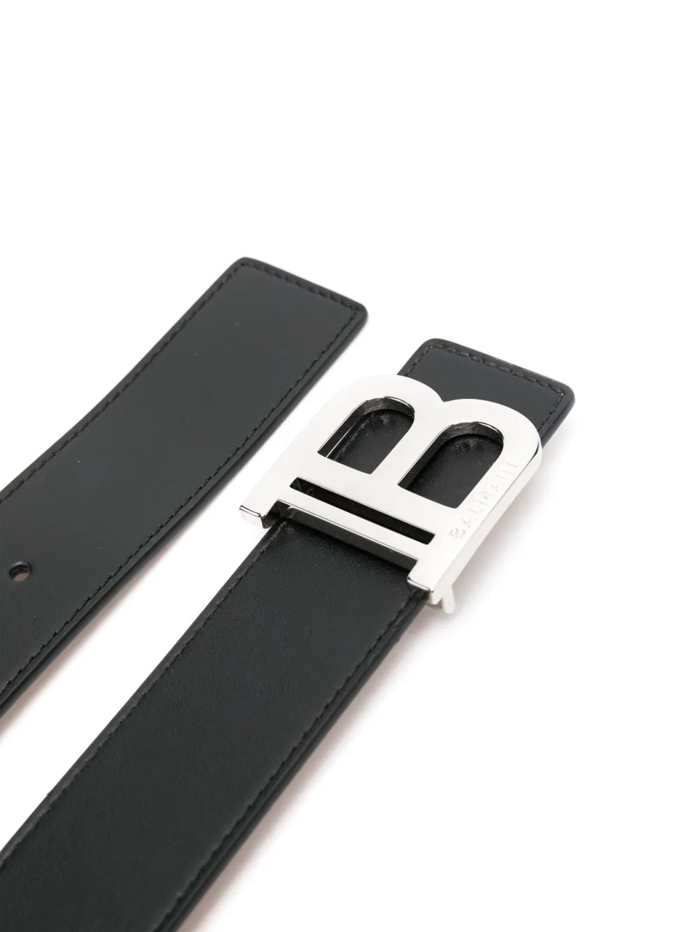 Balmain Riem met logogesp - Zwart