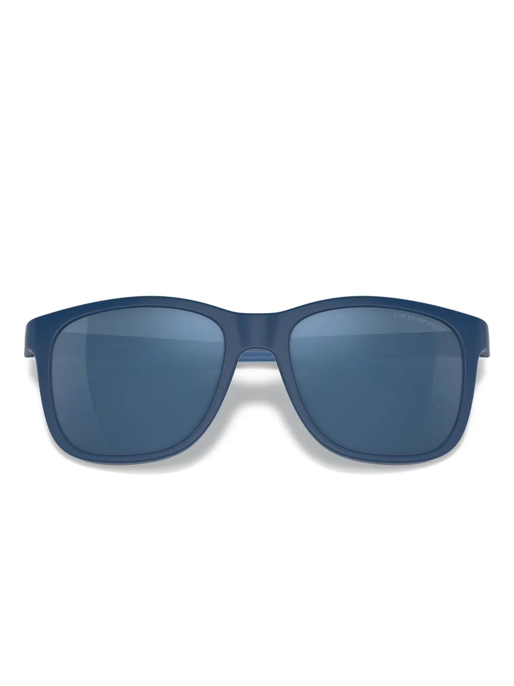 Emporio Ar i Zonnebril met vierkant montuur Blauw