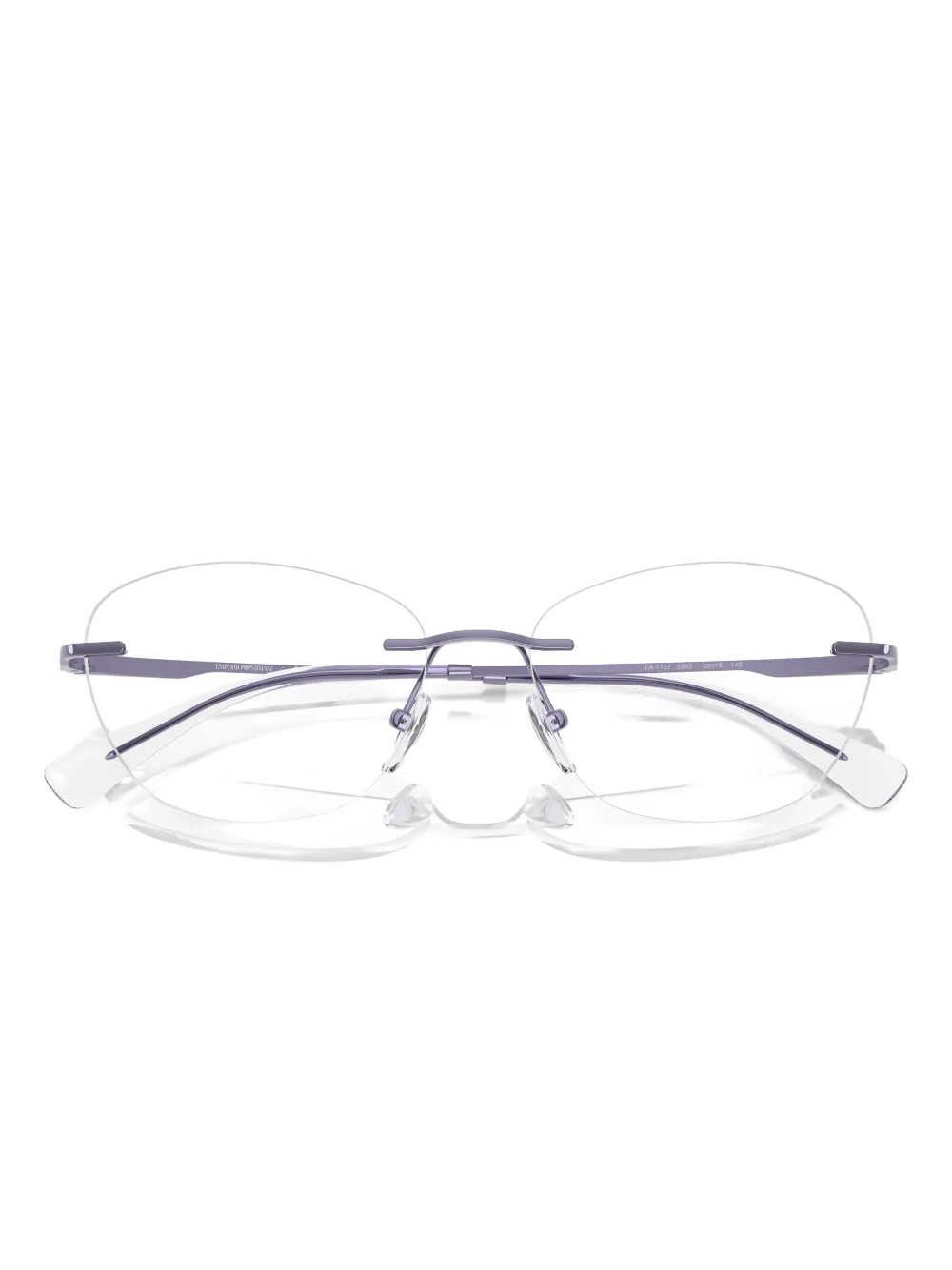 Emporio Armani Bril met cat-eye montuur Zilver