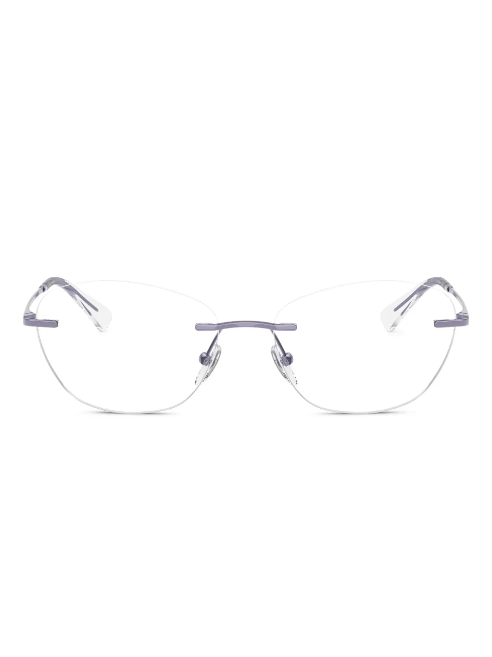Emporio Armani Bril met cat-eye montuur Zilver