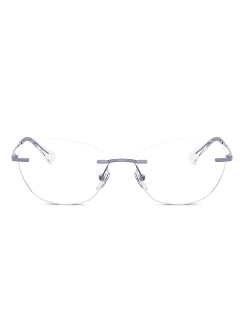 Emporio Armani cat-eye frame glasses 
