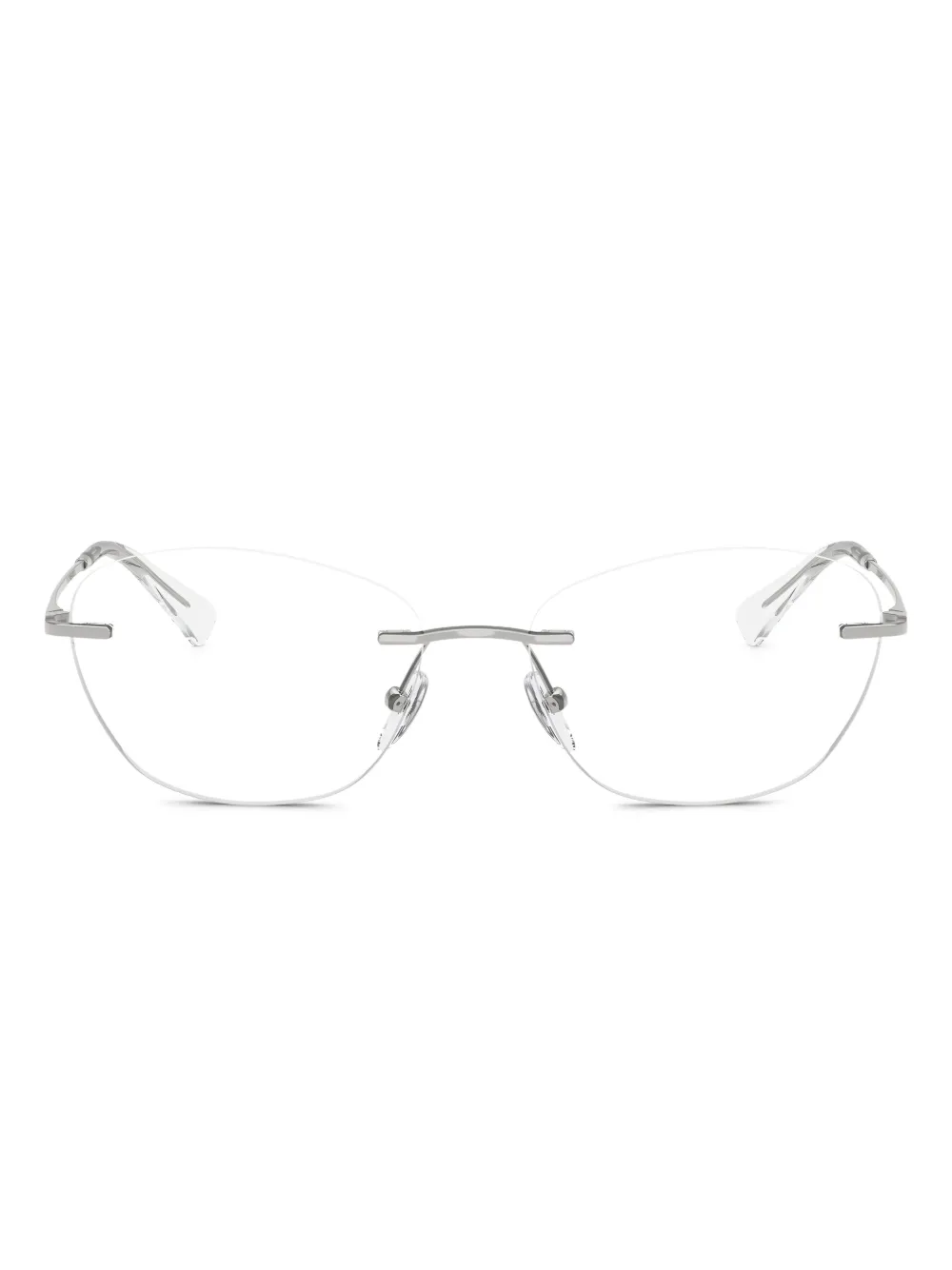 Emporio Armani Bril met cat-eye montuur Zilver