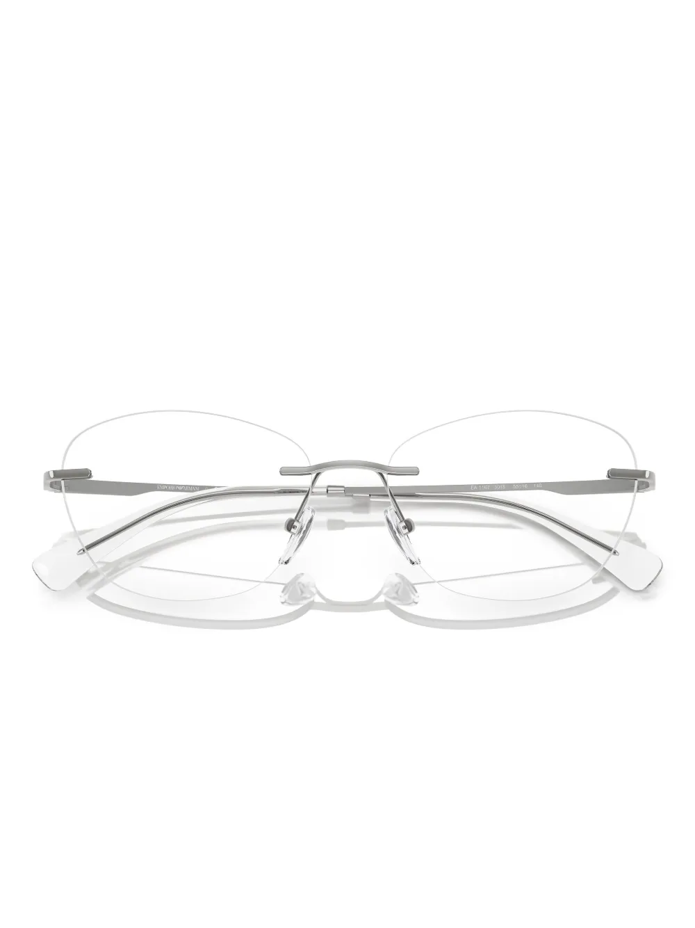 Emporio Armani Bril met cat-eye montuur Zilver
