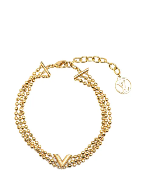 Louis Vuitton Pre-Owned 2022 Gold Plated Brasserie Essential V Bracelet costume bracelet