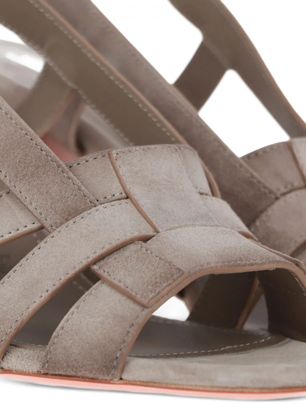 Santoni 85 mm Venere sandalen Bruin