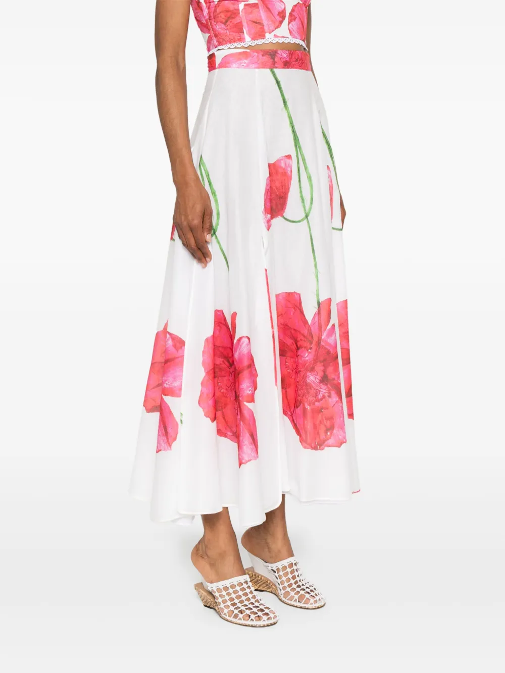 Charo Ruiz Ventine Maxi Skirt In White
