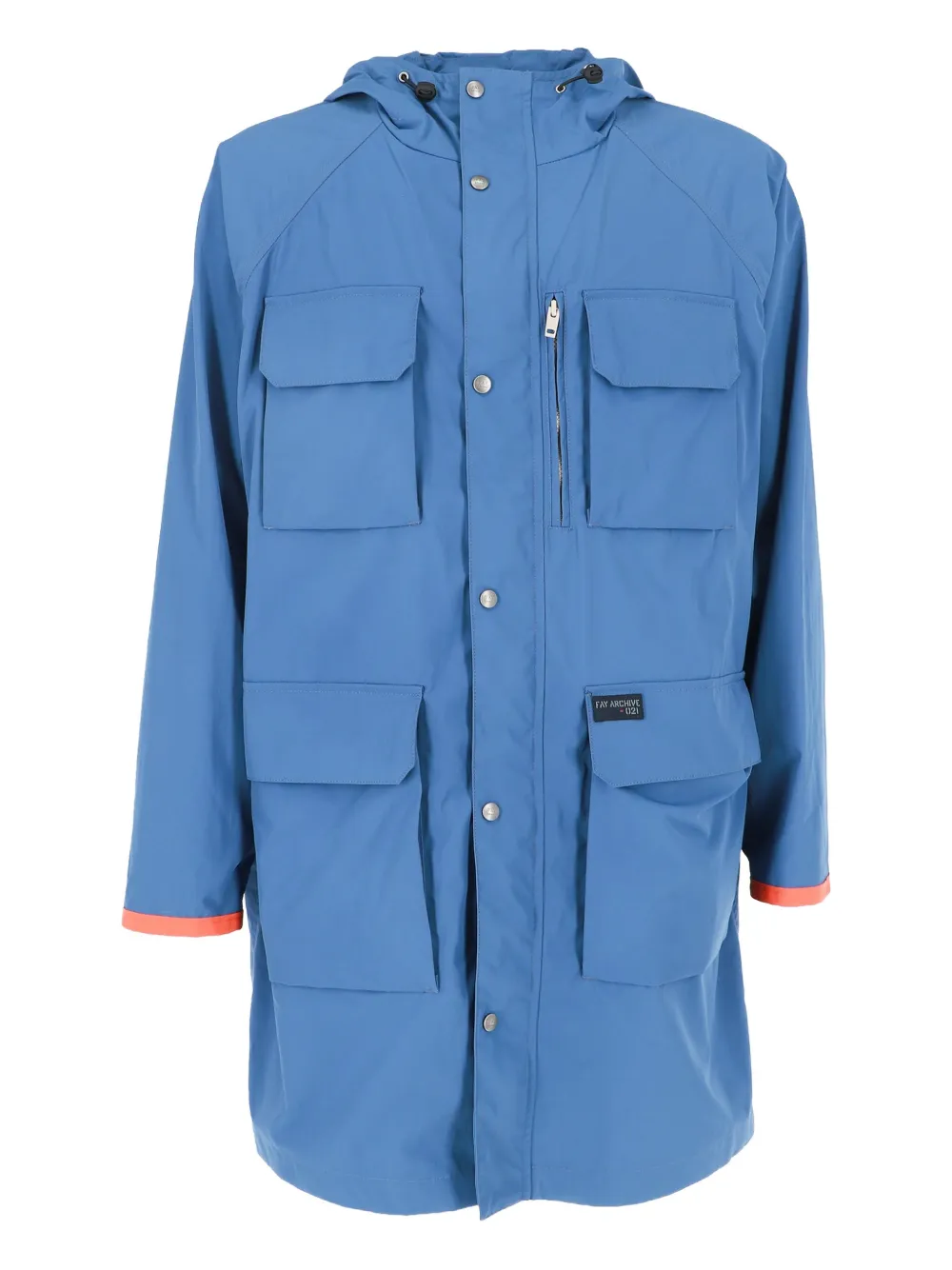 Fay pockets fisherman hooded jacket | Blue | Image 1