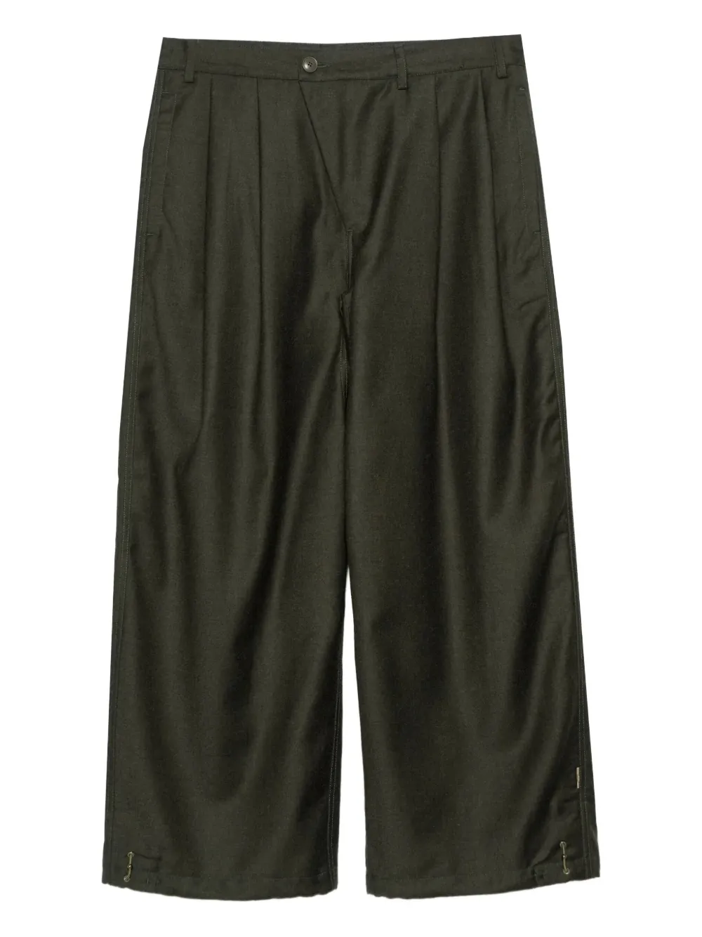 Maharishi pantalon ample à design plissé | vert | Image 1