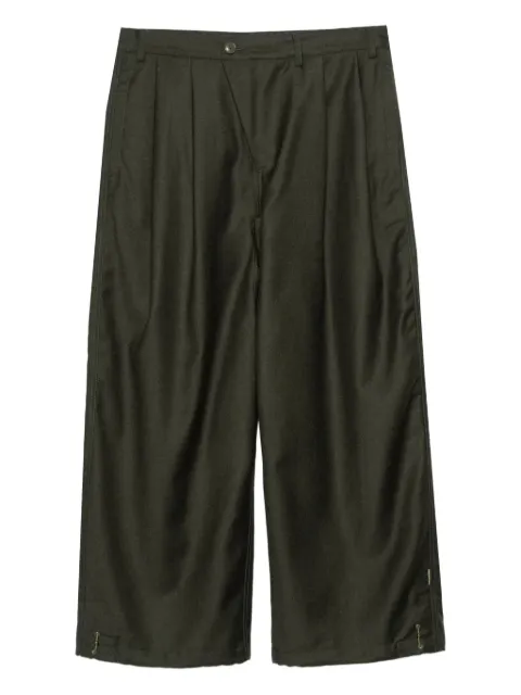 Maharishi pleated wide-leg trousers