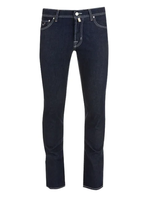 Jacob Cohën contrast-stitch straight-leg jeans
