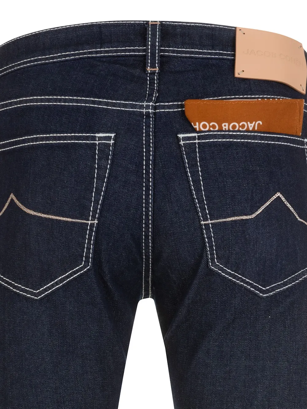 Jacob Cohën Straight jeans met contrasterende stiksels Blauw