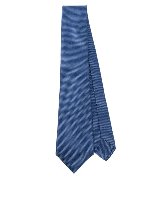 Kiton patterned-jacquard tie