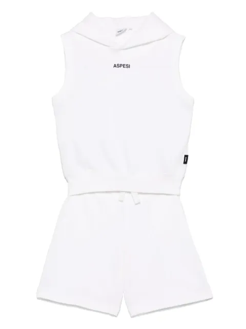 Aspesi Kids set de shorts con logo estampado