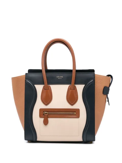 Céline Pre-Owned bolsa de mano Luggage Tote mini de piel tricolor 2015