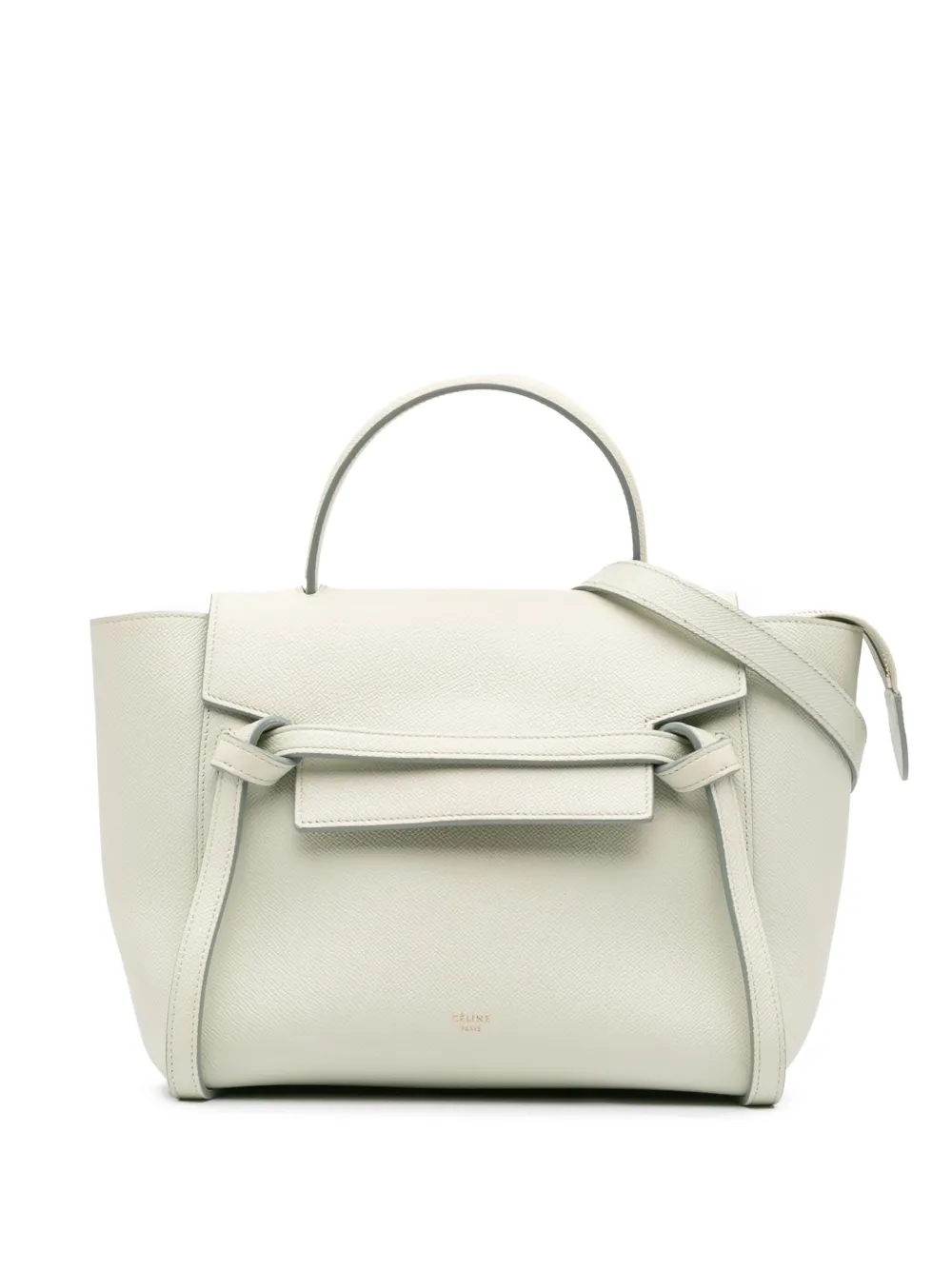 Céline Pre-Owned 2017 マイクロ グレインカーフ ベルトバッグ サッチェルバッグ - グリーン Céline Pre-Owned 2017 マイクロ グレインカーフ ベルトバッグ サッチェルバッグ - グリーン