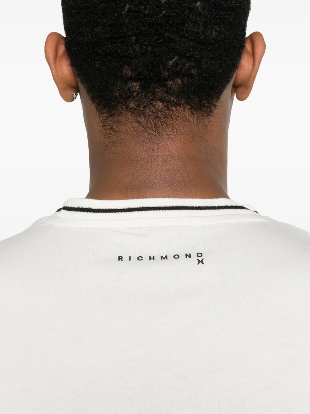 John Richmond T-shirt met logoprint Wit