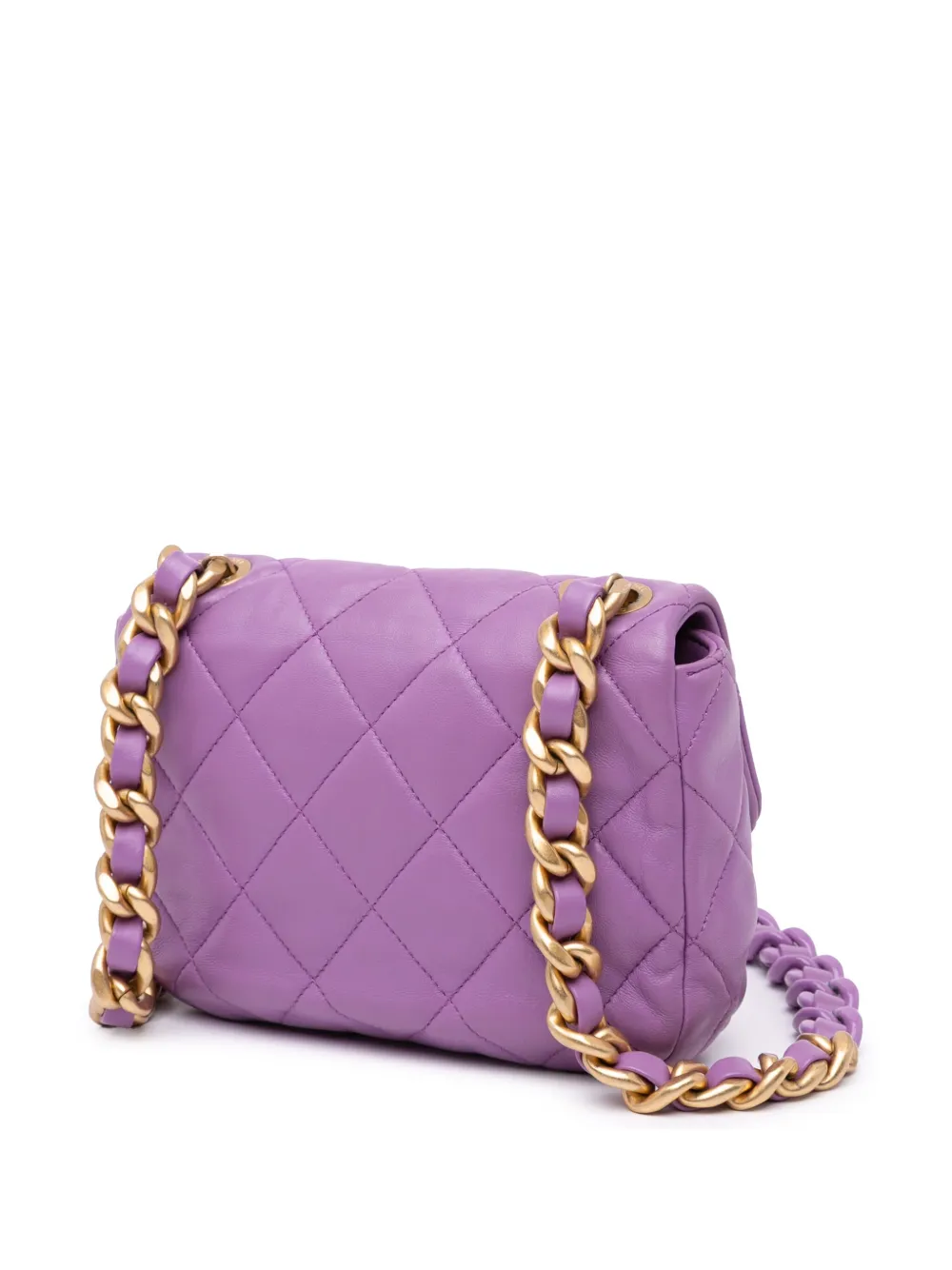 CHANEL Pre-Owned 2021-2024 Mini Quilted Lambskin Candy Chain Flap crossbody bag | Pre-Owned | Image 2