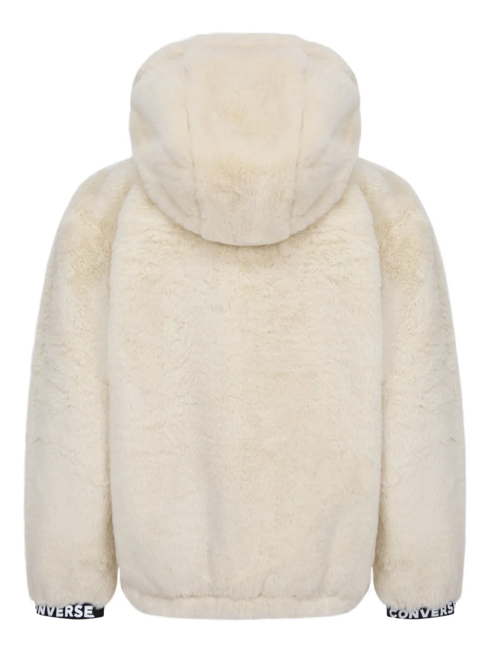 Converse Kids Jack van imitatiebont met rits Beige