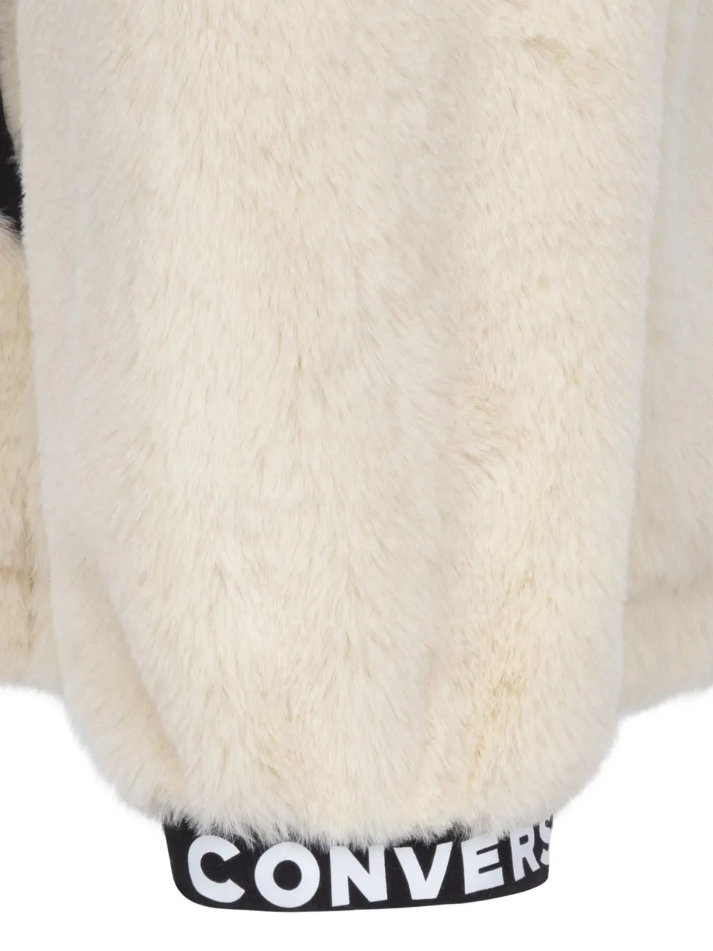 Converse Kids Jack van imitatiebont met rits Beige