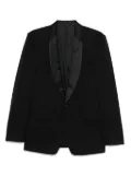 Miu Miu Pre-Owned 2010s patterned-jacquard blazer - Black