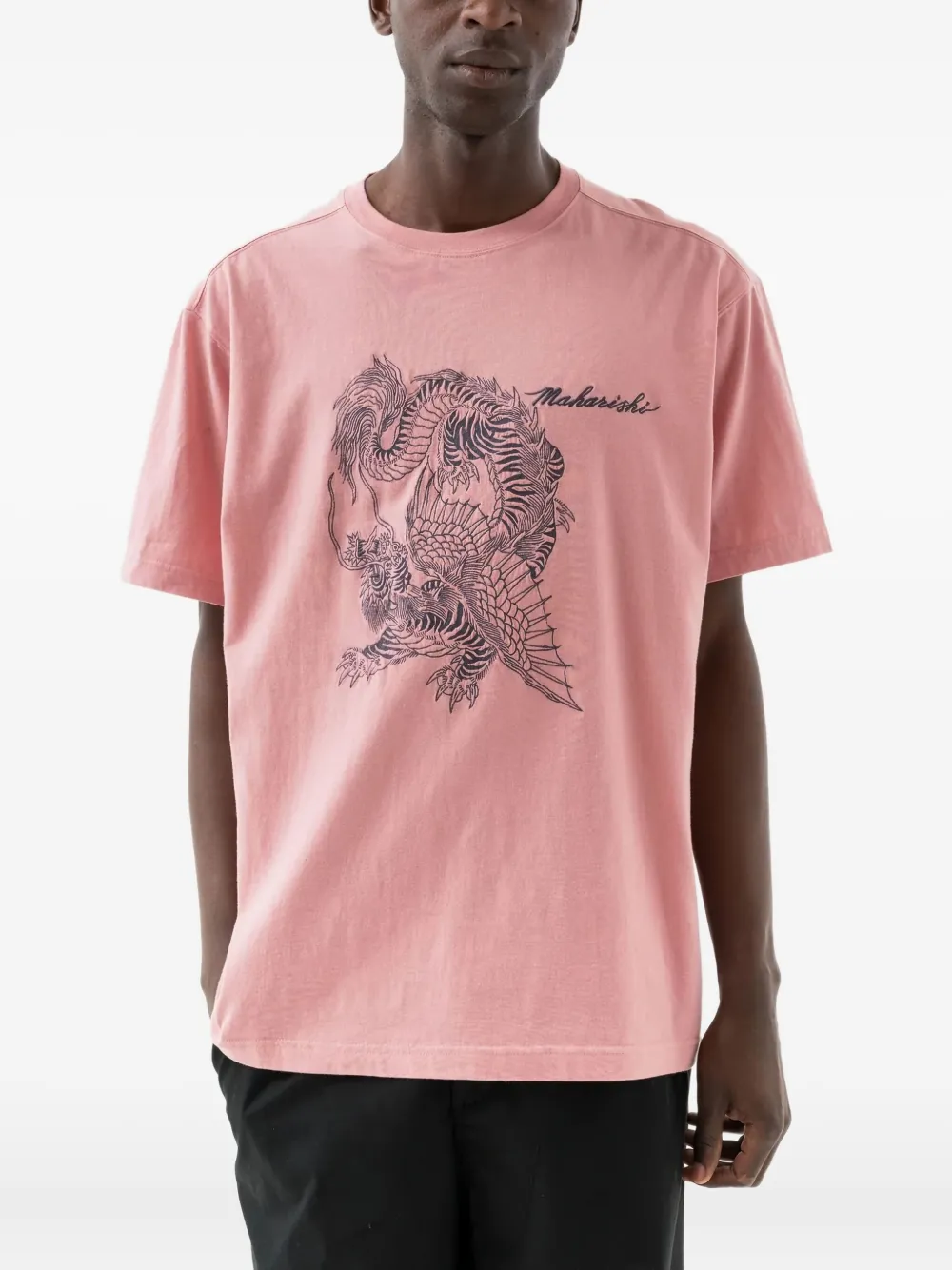 Maharishi Tiger Dragon T-shirt - Roze