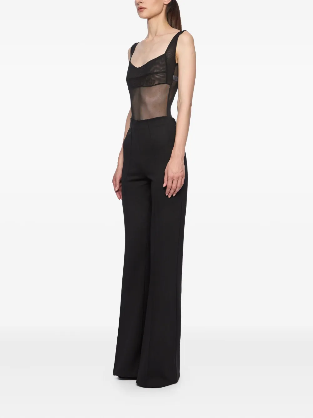 Atu Body Couture Body met mesh Zwart