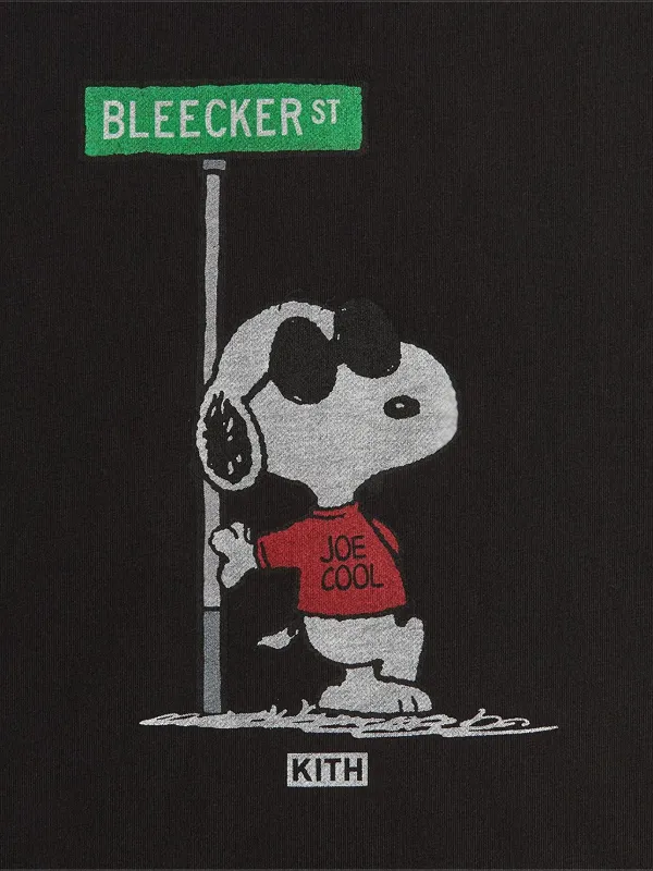 KITH x Peanuts Joe Cool Street T-shirt | Black | FARFETCH