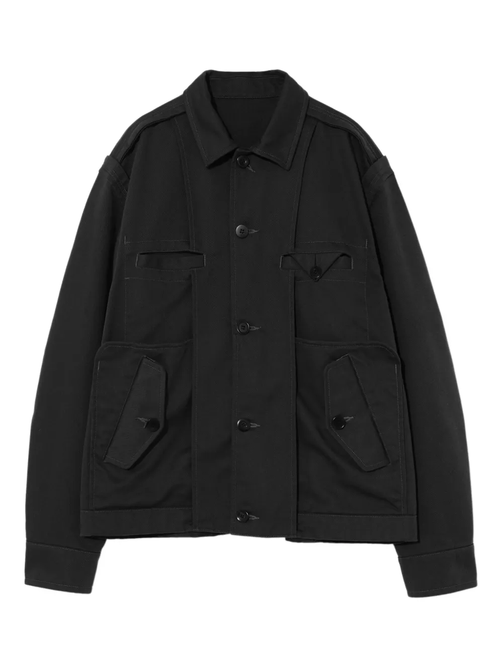 Undercover sobrecamisa con botones | negro | Image 1