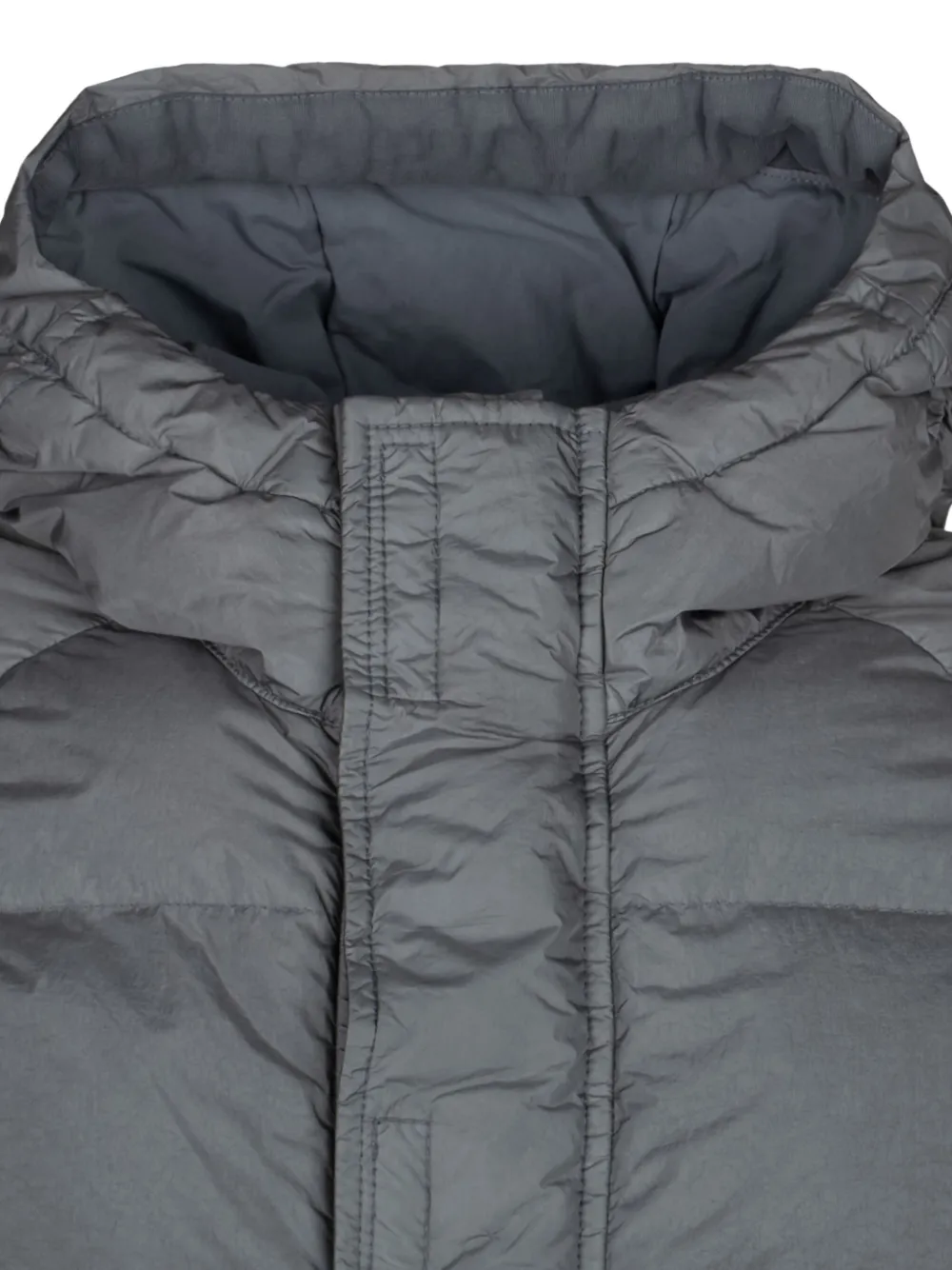 Stone Island Junior Gewatteerd jack met Compass-logopatch Grijs