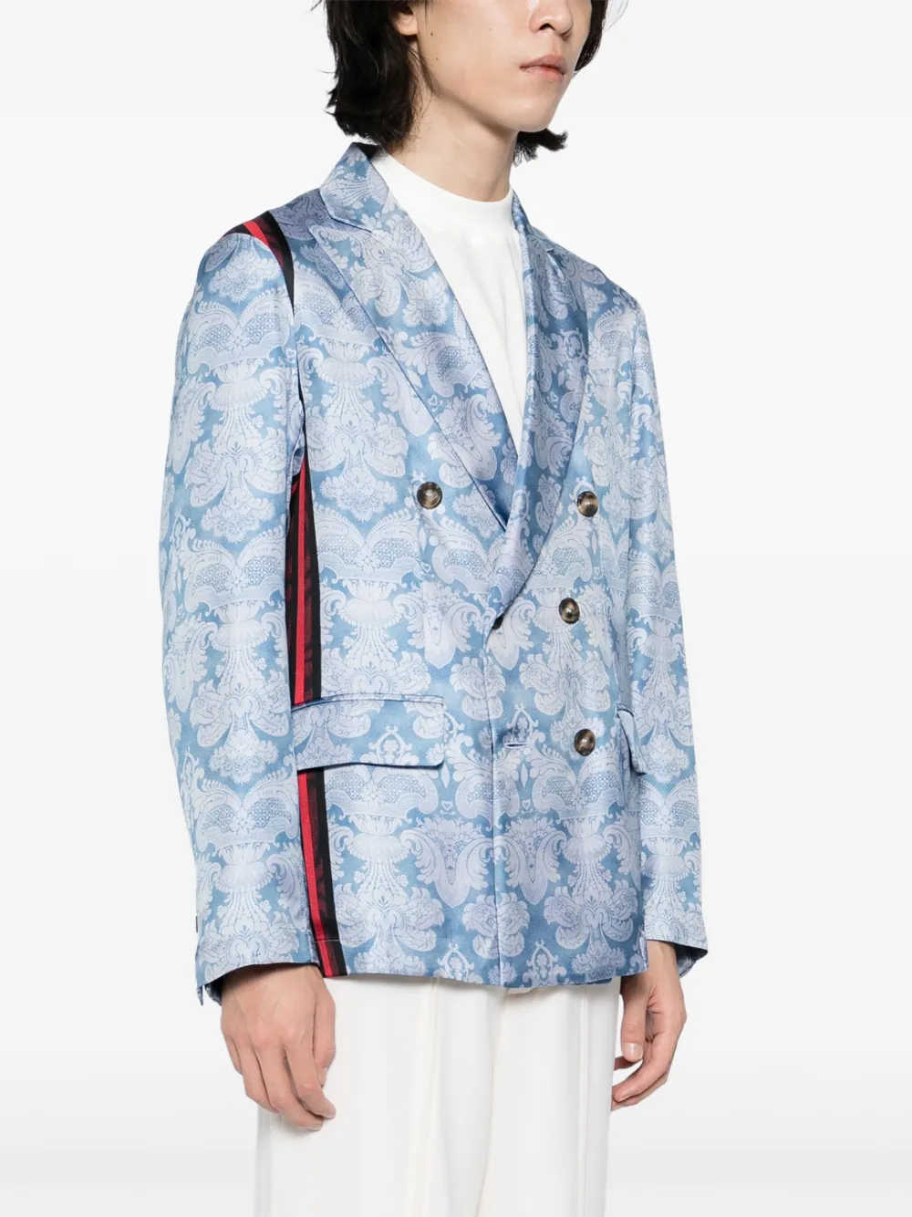 Pierre-Louis Mascia Jack met gemixte print Blauw