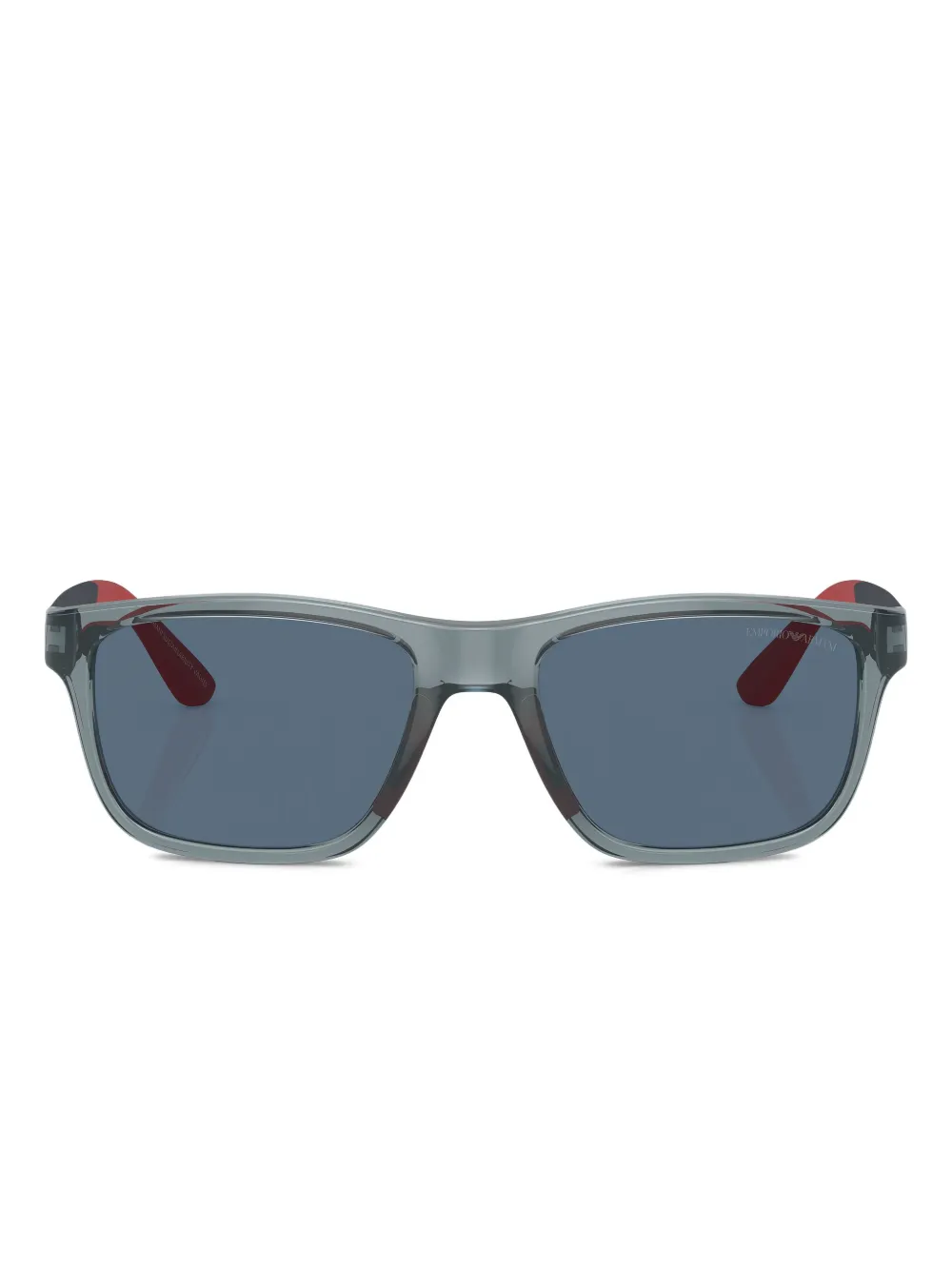 Emporio Ar i Zonnebril met rechthoekig montuur Blauw