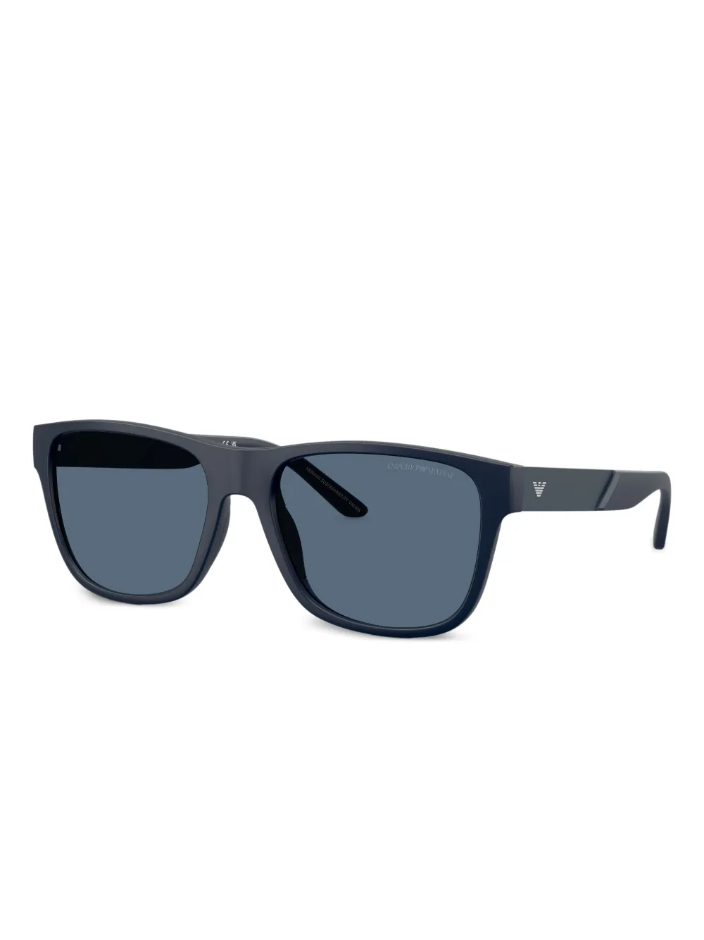 Emporio Armani Zonnebril met logoprint Blauw