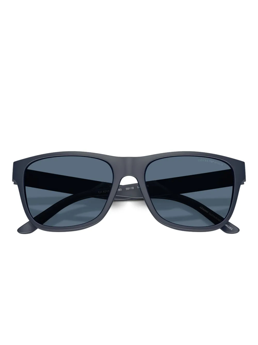 Emporio Armani Zonnebril met logoprint Blauw
