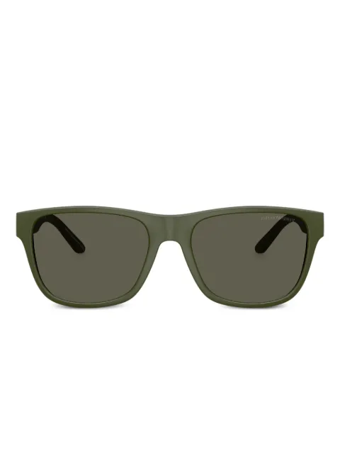 Emporio Armani lunettes de soleil à logo imprimé