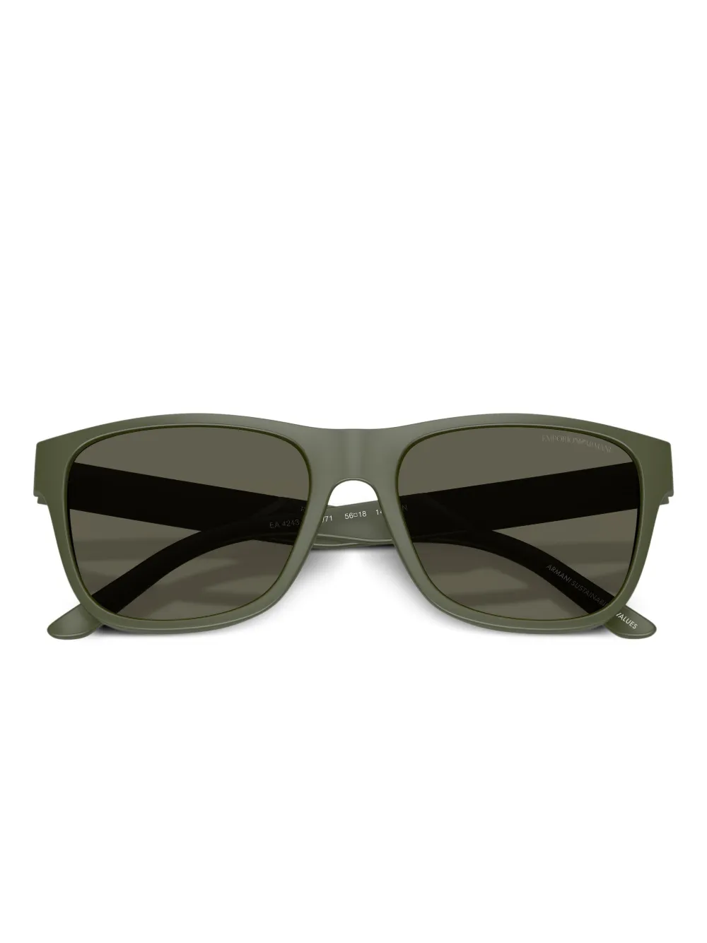 Emporio Armani Zonnebril met logoprint Groen