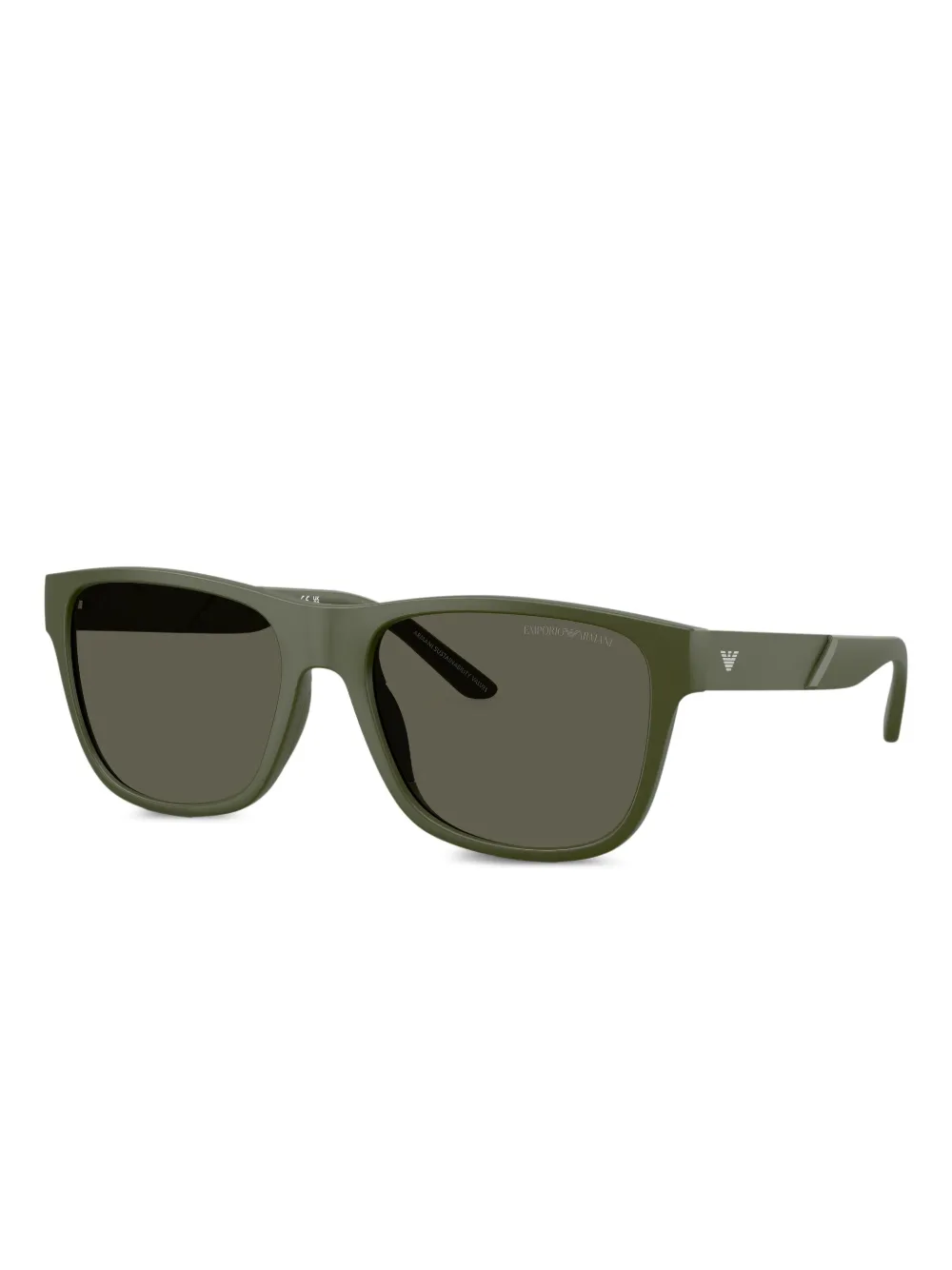 Emporio Armani Zonnebril met logoprint Groen