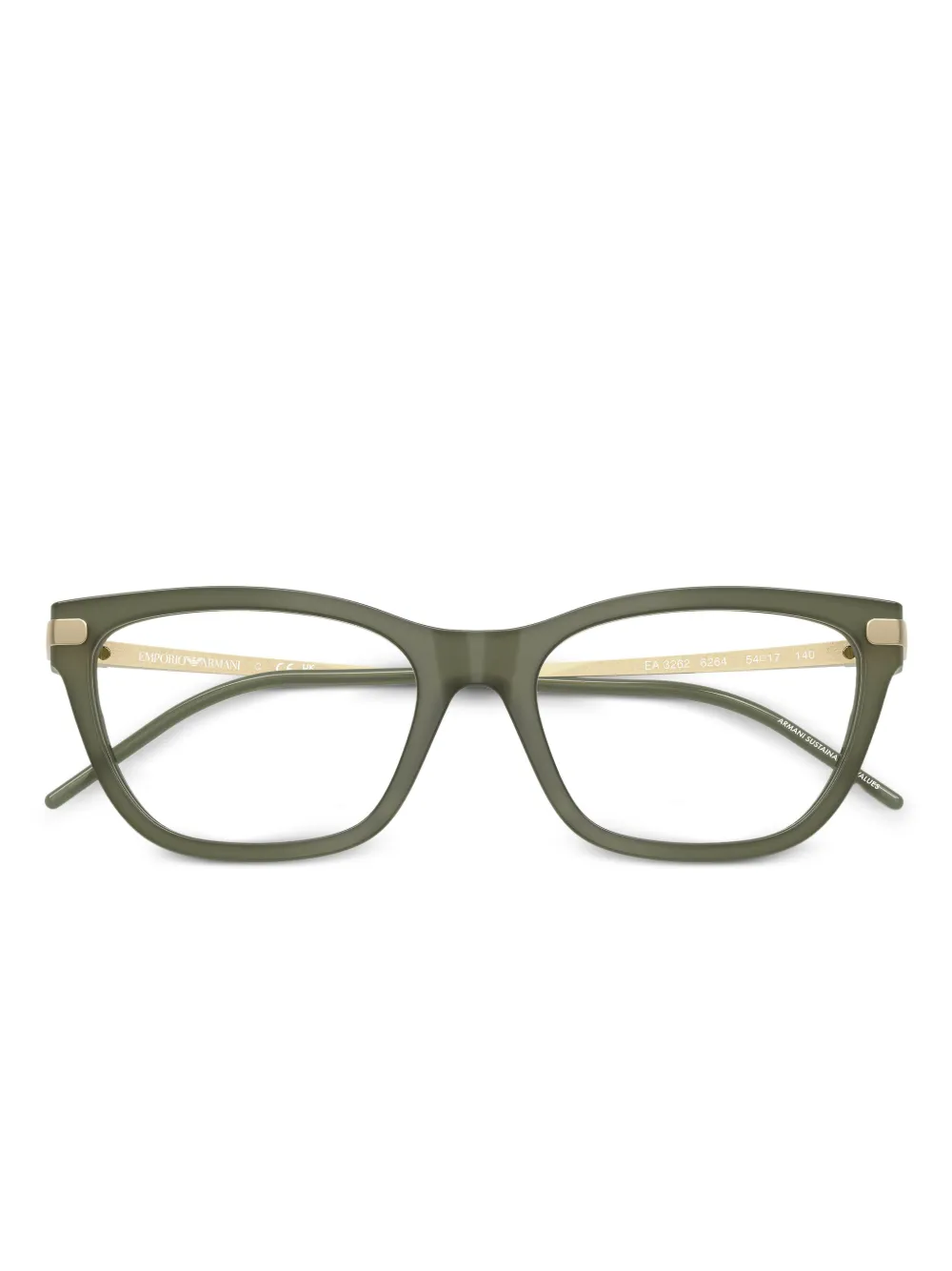 Emporio Armani Bril met cat-eye montuur Groen