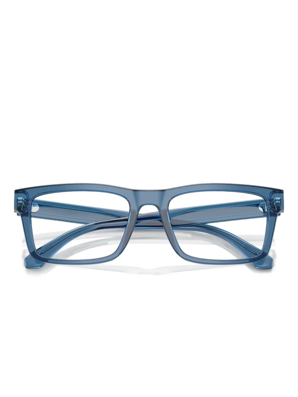 Emporio Armani Bril met vierkant montuur Blauw